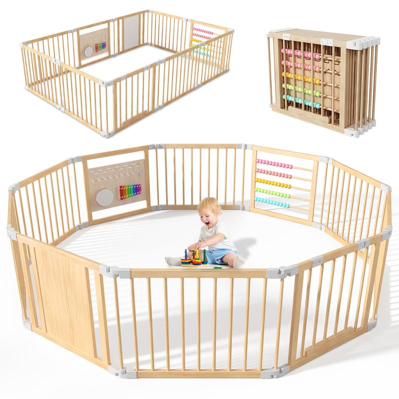 SafePlace™ Wooden Playpen
