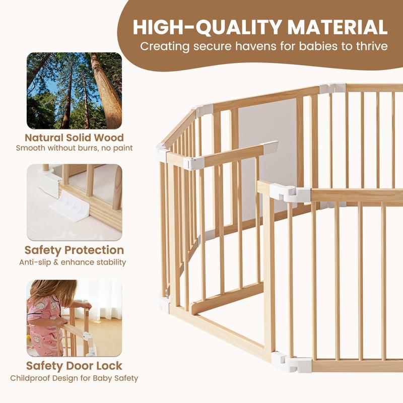 SafePlace™ Wooden Playpen
