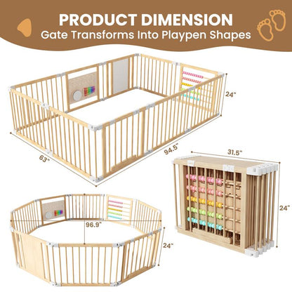 SafePlace™ Wooden Playpen